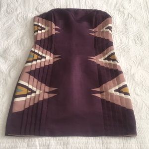 Anthropology Strapless Dress